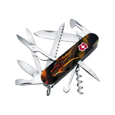 Ніж розкладний (мультитул) Victorinox® Huntsman Zodiac, 15 функцій, fantastic dragon