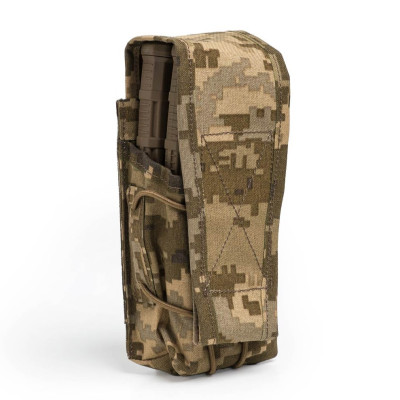 Підсумок під АК/AR подвійний з клапаном Rarog. Cordura 500D. Піксель (мм-14)