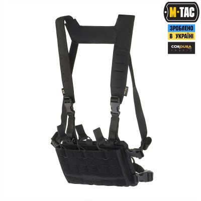 M-Tac нагрудна розвантажувальна система Modular Chest Rig, Чорний