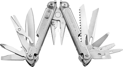 Мультитул Leatherman Free P4, нейлоновий чохол, 21 інструментів, сталь 420HC, Сріблястий