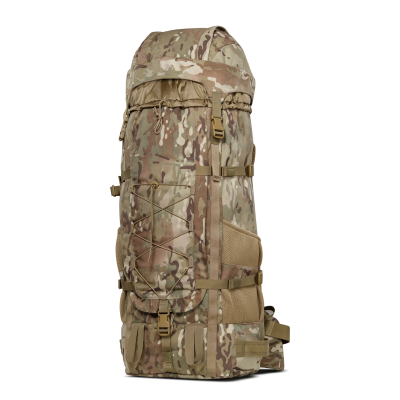 Тактичний рюкзак на 75 л з чохлом від дощу. Тканина Cordura 1000 D. Мультикам