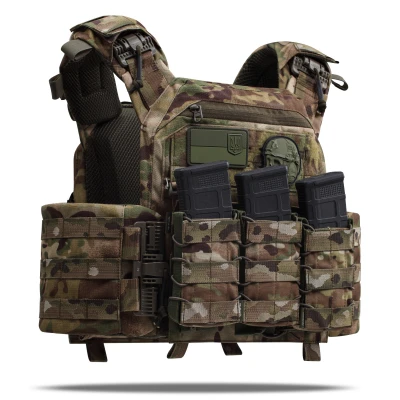 Збільшена плитоноска (PRO) під бронеплити 27х35 см. Мультикам Збільшена плитоноска (PRO) під бронеплити 27х35 см. Мультикам