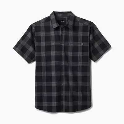 Сорочка тактична "5.11 Tactical® Wyatt Plaid Short Sleeve Shirt" Black Plaid 3