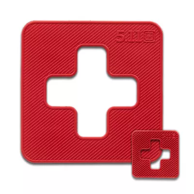 Нашивка 5.11 Tactical "Med Cross Patch" Cherry Bomb