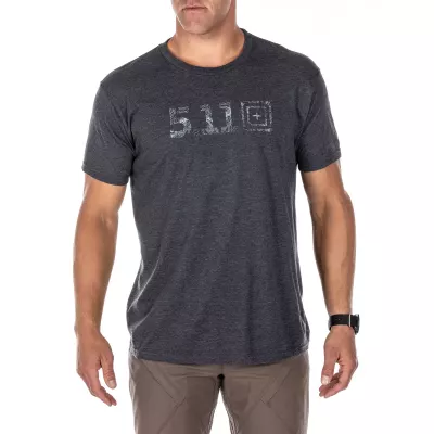 Футболка "5.11 Tactical LEGACY TOPO FILL S/S TEE" CHARCOAL HEATHER