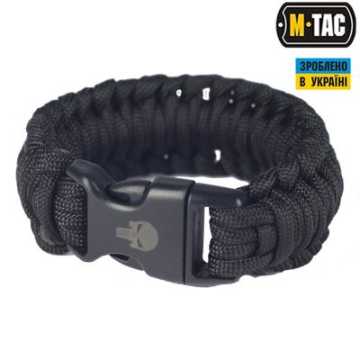 Браслет паракорд M-Tac Каратель 2 чорний