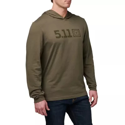 Реглан с капюшоном 5.11 Tactical® "5.11 Hooded Long Sleeve" RANGER GREEN