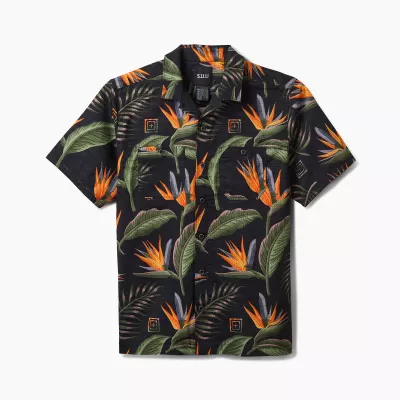 Рубашка тактическая "5.11 Tactical® Adventure Print Short Sleeve Shirt" Black Knives of Paradise