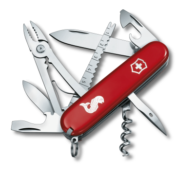 Ніж Victorinox Swiss Army Angler, Червоний