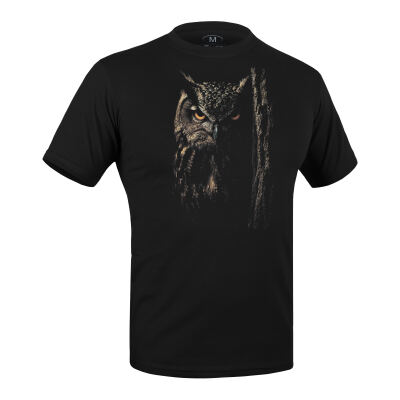 Футболка з малюнком "Сова" Combat Black