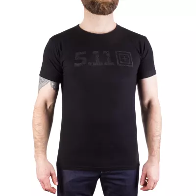 Футболка з малюнком "5.11 Tactical Topo Logo" Black