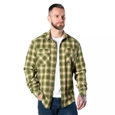 Рубашка "Легит" Olive/White