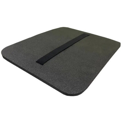 Килимок для сидіння із фіксаторами фастекс, 29 х 34 х 2,0 см, 2-шаровий, сірий