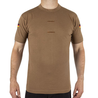 Футболка тропическая Бундесвер с флажками и липучкой Dark Brown