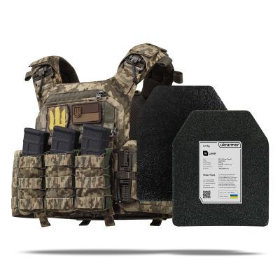 Kamizelka kuloodpoa klasy 4 (PRO). Waga 7,3 kg. Płyty stalowe 3,4 kg. Piksel (mm-14)