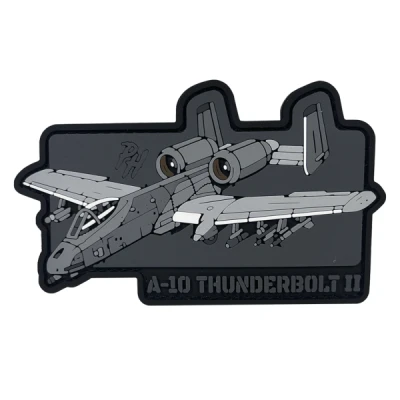Патч (шеврон) «A10 Thunderbolt 2» от Patch hunter. Мягкий ПВХ пластик. Серый Патч (шеврон) «A10 Thunderbolt 2» от Patch hunter. Мягкий ПВХ пластик. Серый