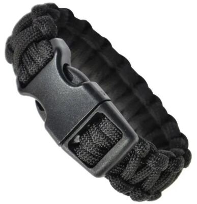 Браслет з паракорд MIL-TEC (нарукавна пов'язка) Black