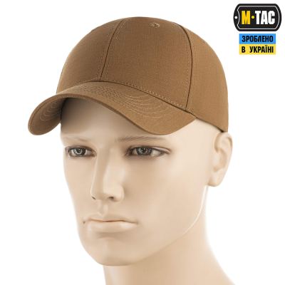 Бейсболка M-Tac Elite Flex ріп-стоп Койот