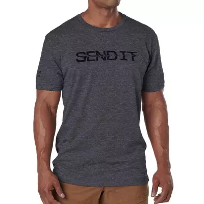 Футболка з малюнком "5.11 Tactical Send It" CHARCOAL HEATHER