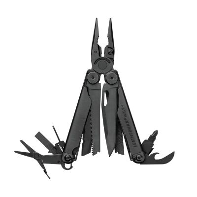 Мультитул Leatherman Wave Plus Black, 18 інструментів, сталь 420HC