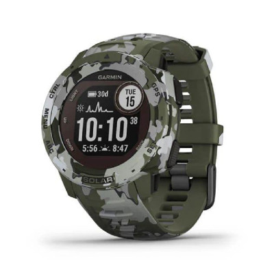 Смарт-годинник Garmin Instinct Solar Lichen Camo. Камуфляж