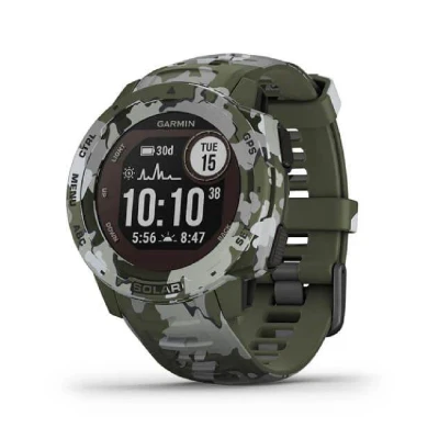 Смарт-годинник Garmin Instinct Solar Lichen Camo. Камуфляж