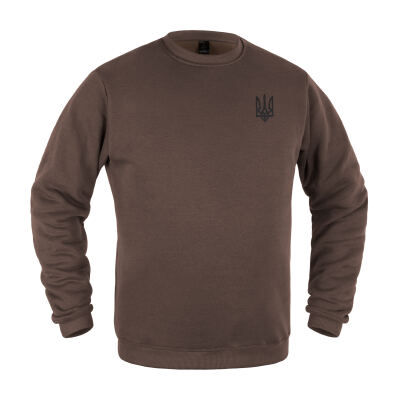 Світшот зимовий "Тризуб Logo" Brown