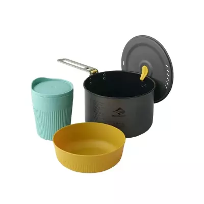 Набор посуды Sea to Summit Frontier UL One Pot Cook Set М, на 1 персону 2 л – Темно-серый