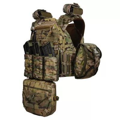 Женская плитоноска Warmor gen.3 FL MAX (for Ladies). С максимальным набором итогов, быстрым боковым и верхним сбросом (без плит). Мультикам.