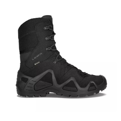 Зимові тактичні черевики LOWA Zephyr HI GTX TF. Мембрана Gore-Tex®. Чорного кольору