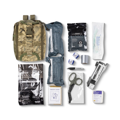 Медицинский комплект A-TRK (Advanced Tactical Response Kit) для неотложной помощи. Пиксель