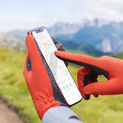 Рукавичкі нековзкі трикотажні Naturehike NH21FS035, темно-сині