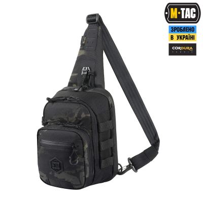 Сумка M-Tac Cross Bag Elite Hex Мультикам Чорний/Чорна