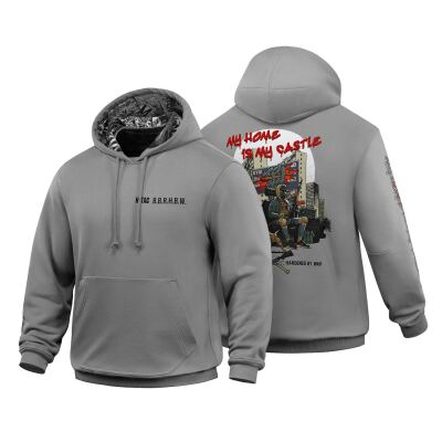 M-Tac кофта Hoodie My Home is my Castle Oversize Hard, Світло-сірий