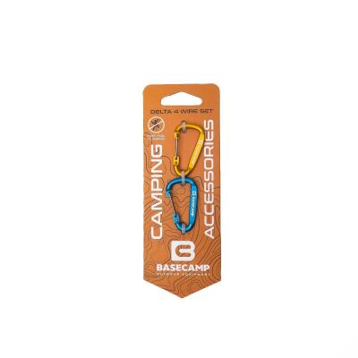 Набір алюмінієвих сервісних карабінів Base Camp Delta 4 Wire Set 2, 2 шт, Blue/Orange