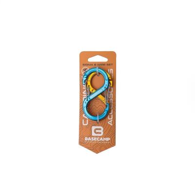 Набір алюмінієвих сервісних карабінів Base Camp Sigma 8 Wire Set, 2 шт, Blue/Orange