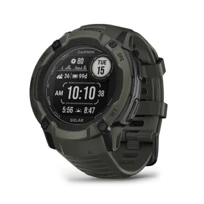 Смарт-годинник Garmin Instinct 2X Solar Moss. Темна Олива