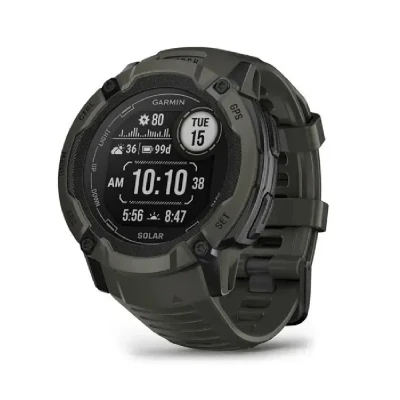 Смарт-годинник Garmin Instinct 2X Solar Moss. Темна Олива