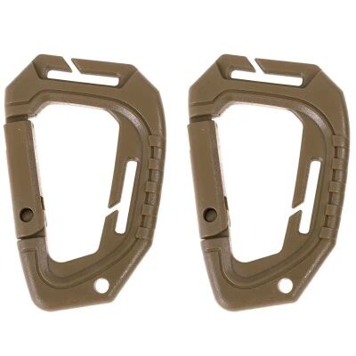 Карабін тактичний пластиковий "TACTICAL CARABINER MOLLE" (2 шт.) Coyote
