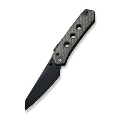 Ніж складаний Civivi Vision FG Nitro-V Micarta Темно, темно-сірий