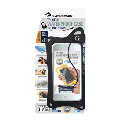 Гермочохол для телефону Sea to Summit TPU Audio W/P Case for Smartphone – Чорний