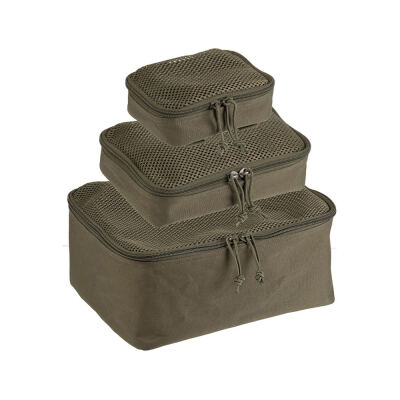 Набір універсальних підсумків Sturm Mil-Tec "Mesh Pouch Set 3-pcs" Olive