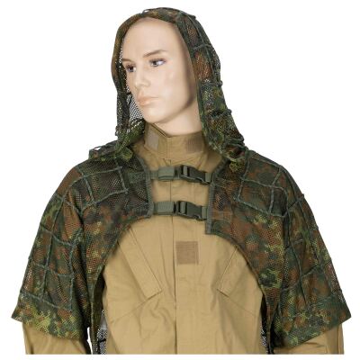 Накидка маскувальна Sturm Mil-Tec "Ghillie Sniper Cape" Німецький камуфляж