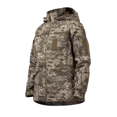 Куртка тактична жіноча Softshell WAC-17. Захист від вітру та вологи. Піксель (мм-14) Куртка тактична жіноча Softshell WAC-17. Захист від вітру та вологи. Піксель (мм-14)
