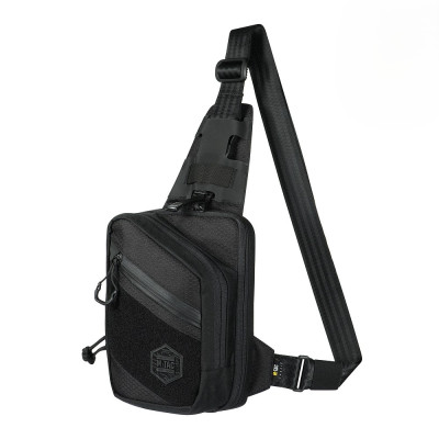 Сумка M-Tac Sling Pistol Bag Elite Hex с липучкой. Черный