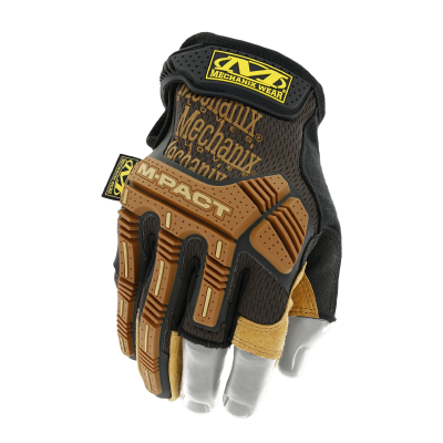 Перчатки Mechanix M-Pact® Framer Leather Fingerless Gloves Brown