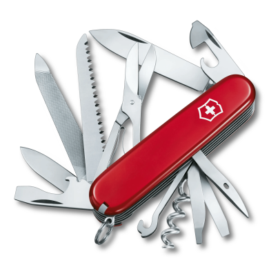 Ніж Victorinox Swiss Army Ranger, сталь X50CrMoV15, Червоний, розмір 91 x 27 x 23мм (1.3763)