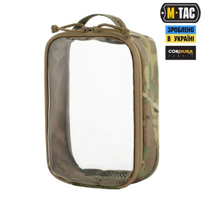 Органайзер утилитарный прозрачный M-Tac Elite Small (22х14 см) Мультикам