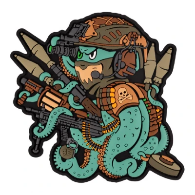 Патч (шеврон) «Осьминог» от Brand Element. Мягкий ПВХ пластик Патч (шеврон) «Осьминог» от Brand Element. Мягкий ПВХ пластик