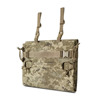 Каремат для сидіння розкладний потрійний 2-го класу захисту. Cordura 500D. Піксель (мм-14)
